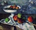 Compotier Glass y Manzanas Paul Cezanne Impresionismo bodegón